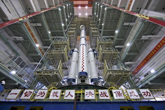 China's Long March 2 rocket carried the Shenzhou 10 craft into orbit in June 2013. © AP